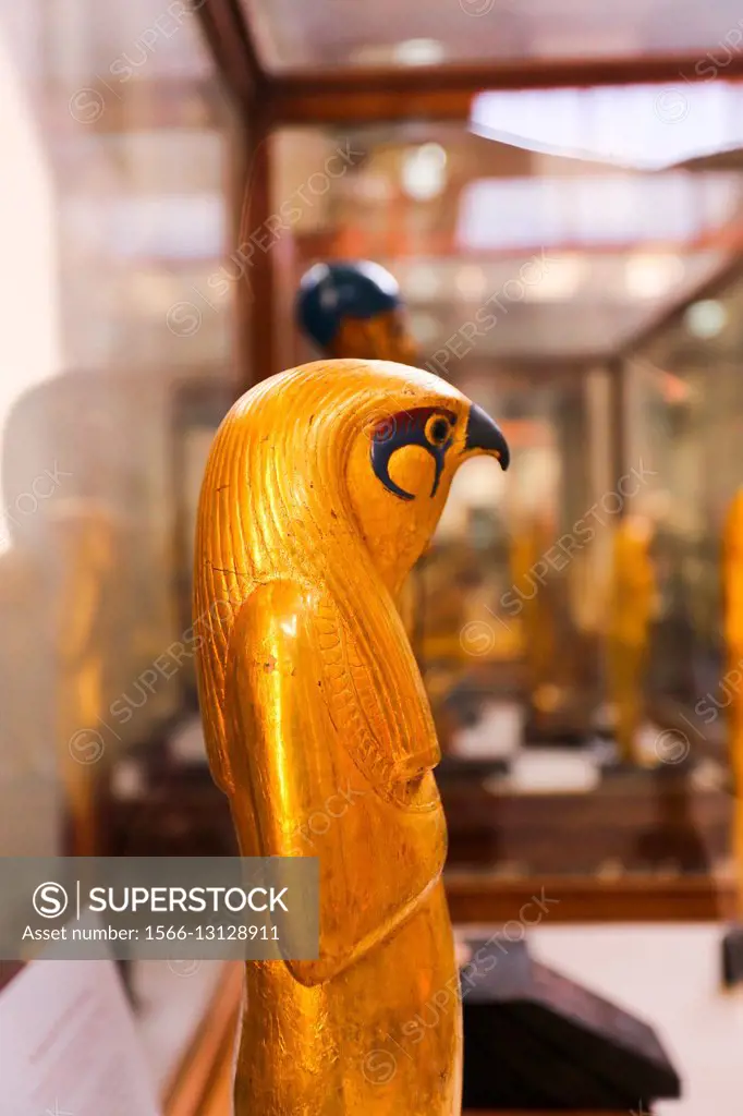 Statue of Duamutef, Duamutef, one of the four sons of Horus. Duamutef was typically shown with a jackal´s head and was responsible for the protection ...