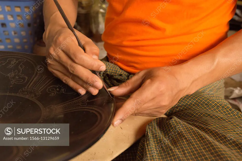 Fine lacquerware is painstakingly crafted in a small factory in Myanmar.