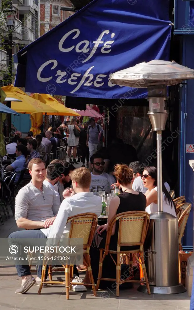 Cafe Creperie at St Christopher's Place London.