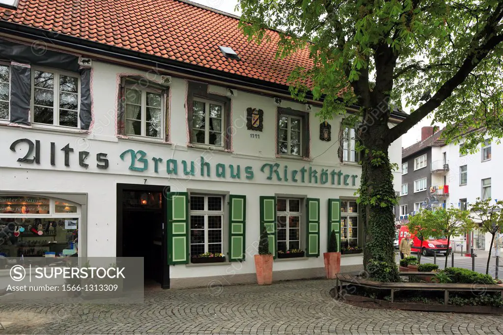 Germany, Bochum, Ruhr area, Westphalia, North Rhine-Westphalia, NRW, old brewhouse Rietkoetter, tavern, restaurant.