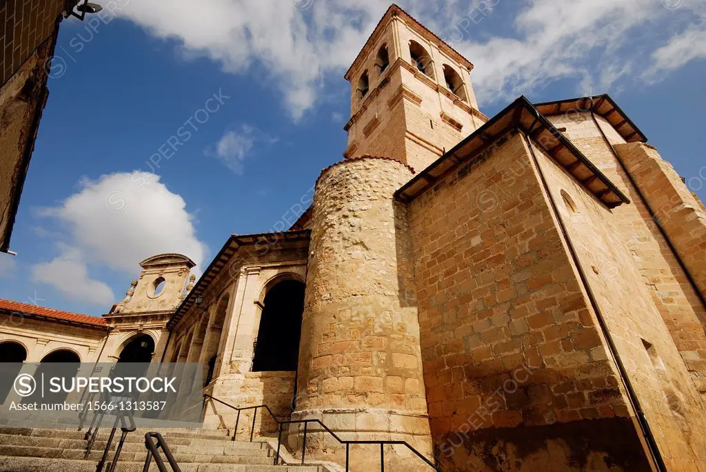 Church of Santa Cruz in Medina de Pomar, Merindades, Burgos, Spain.