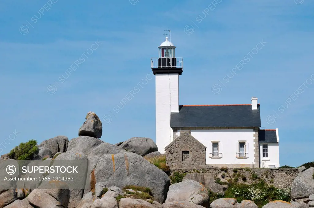 Lighthouse, Brignogan, Finistère, Brittany, France
