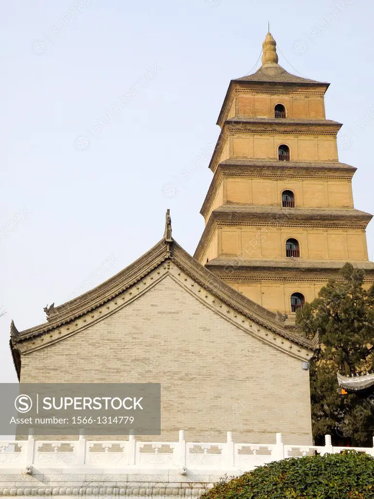 Ancient pagoda, Ancient Tower in Xian, China