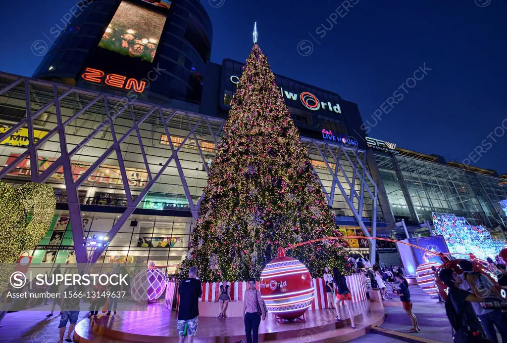 Christmas at Central World Plaza in Bangkok, Thailand.