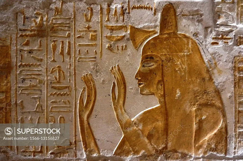 Relief. Mastaba of Horemheb. Saqqara necropolis. Lower Egypt