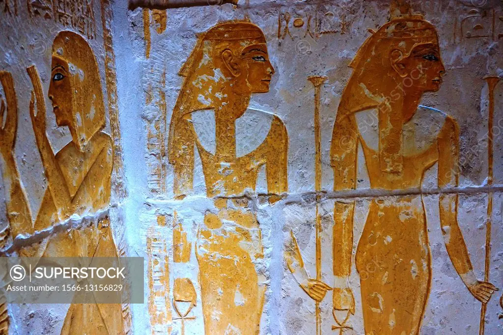 Relief. Mastaba of Horemheb. Saqqara necropolis. Lower Egypt