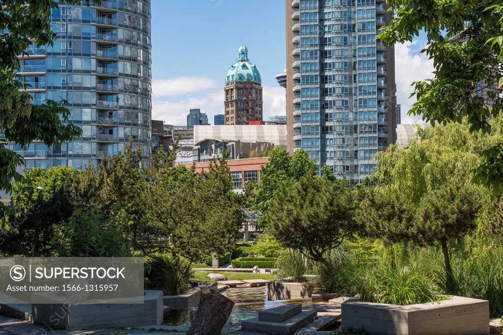 a view of downtown Vancouver, BC, Canada from Andy Livingstone Park.