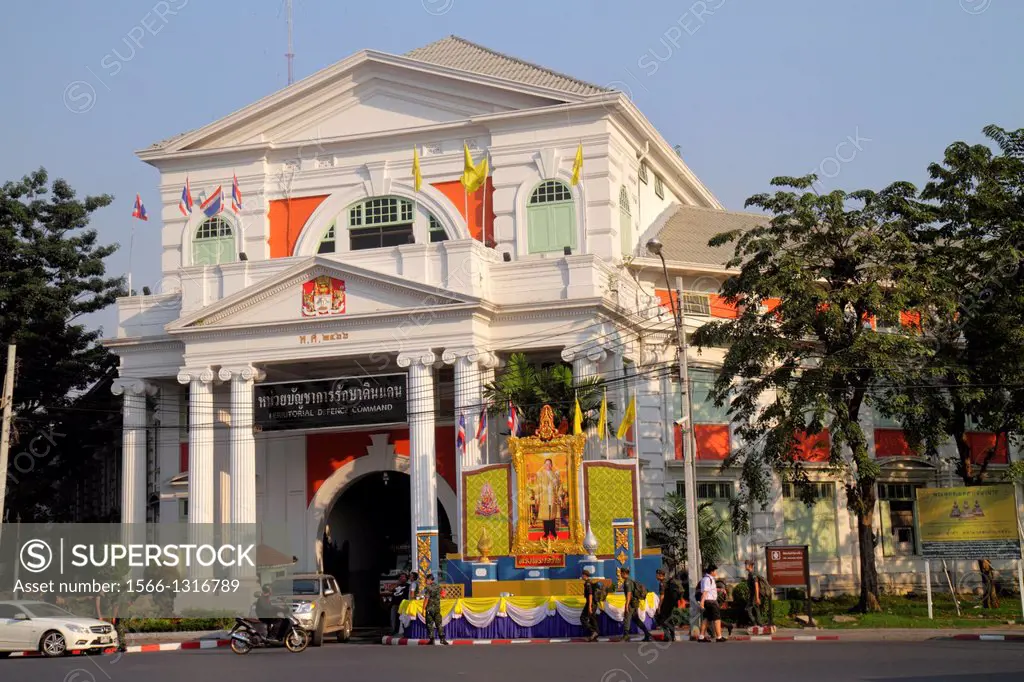 Thailand, Bangkok, Phra Nakhon, Tay Wang Junction, Territorial Defence Defense Command, military, King Rama 6 Museum, building, front.