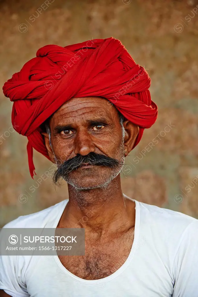 India, Rajasthan, Meda village around Jodhpur, Rabari ethnic group, Saludharam 44 old.