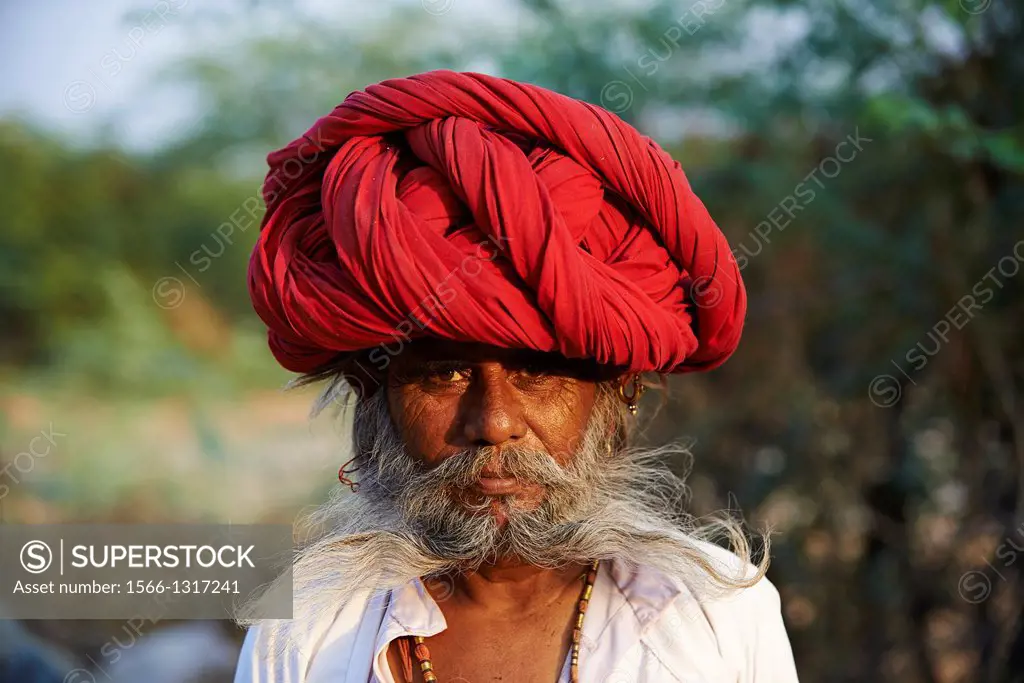 India, Rajasthan, Meda village around Jodhpur, Rabari ethnic group, Kamaram, 37 old.