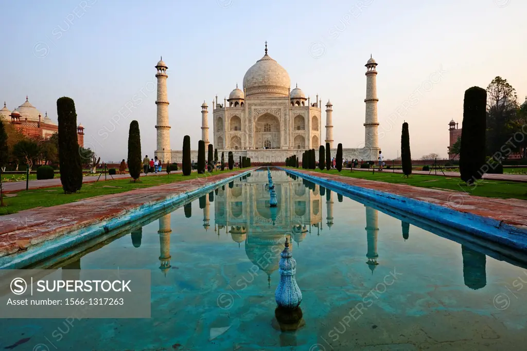 India, Uttar Pradesh state, Agra, Taj Mahal, Unesco world heritage.