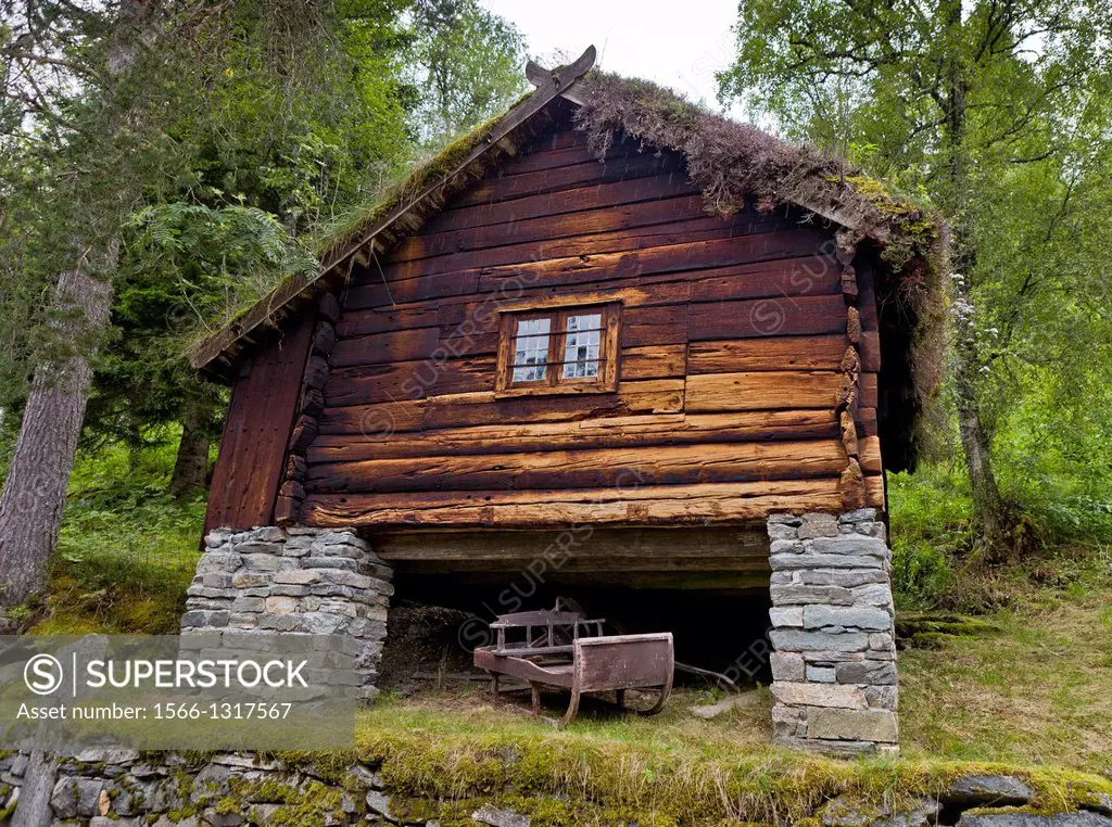 Log Cabin at the Stalheim Hotel, Norway
