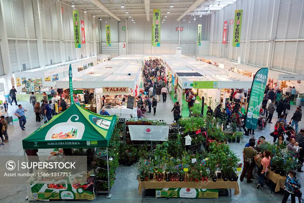 Bioterra, fair of organic products, green building, renewable energy and responsible consumption, Ficoba, Irun, Gipuzkoa, Basque Country, Spain.