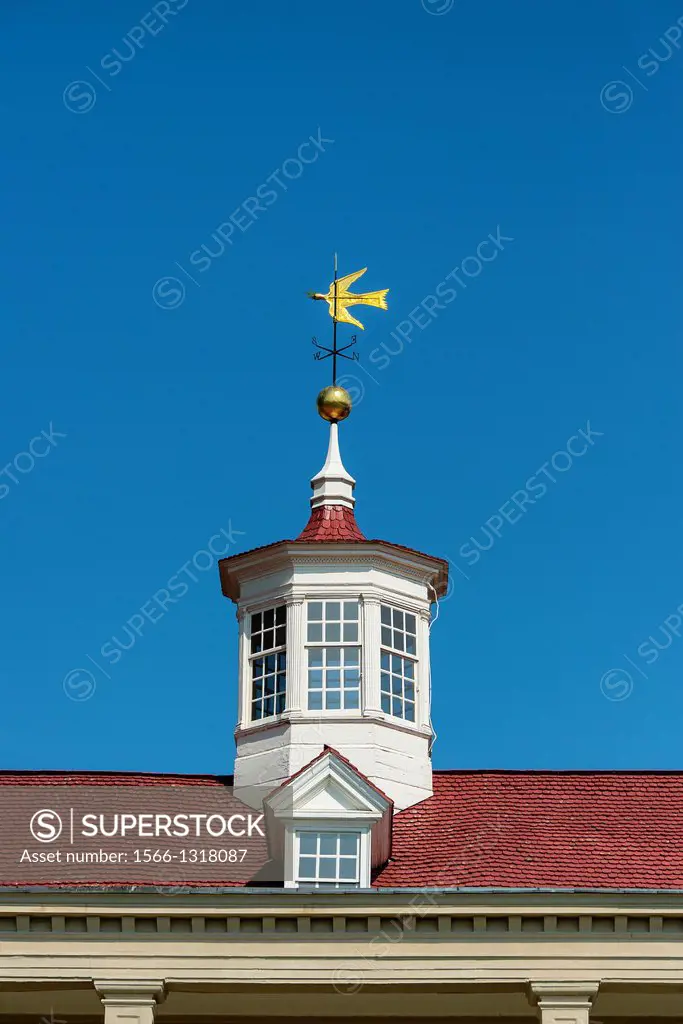 Main house cupola, Mt Vernon, Virginia, USA.