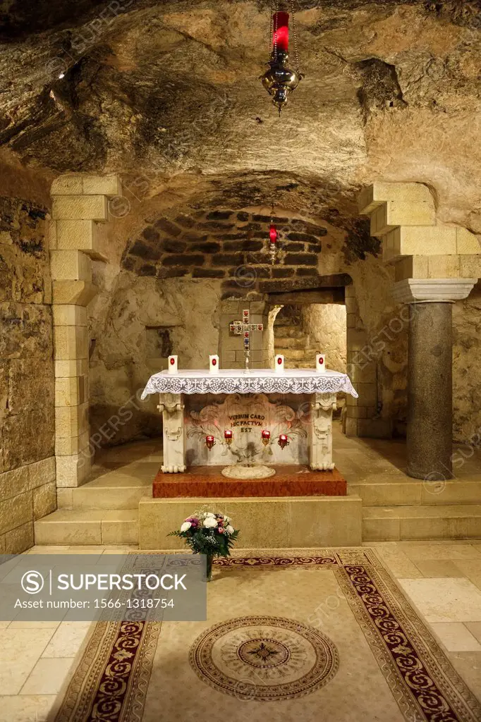 The Grotto of the Annunciation church, Nazareth, lower Galilee region, Israel.