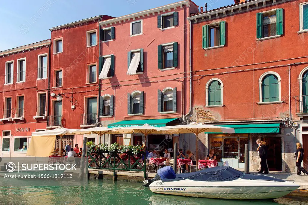 Murano (Italy). Canal on the Island of Murano.