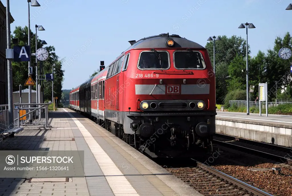 Diesel locomotive class 218 of the Deutsche Bahn AG