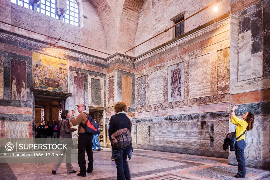 Interior of the St. Savior in Chora Church (Kariye Mosque or Karie Museum), Istanbul, Turkey