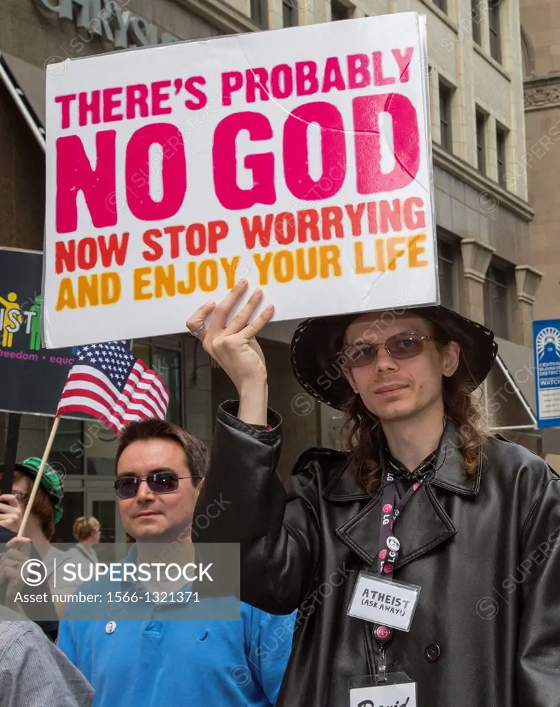 Detroit, Michigan - Atheists join gay and lesbian activists marching for equality in the Motor City Pride parade.