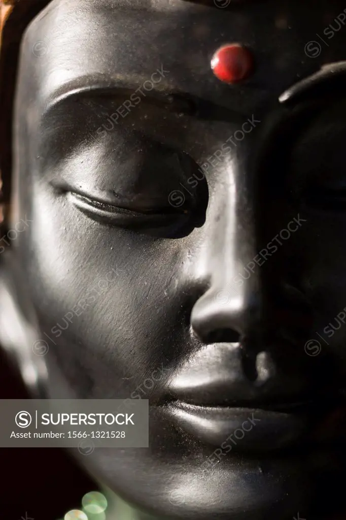 Statue of meditating Buddha.