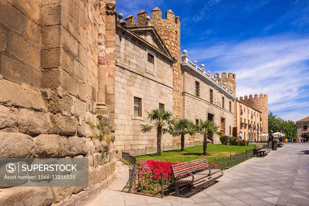 Spain, Castilla y Leon, Avila. Eastern section of the walls