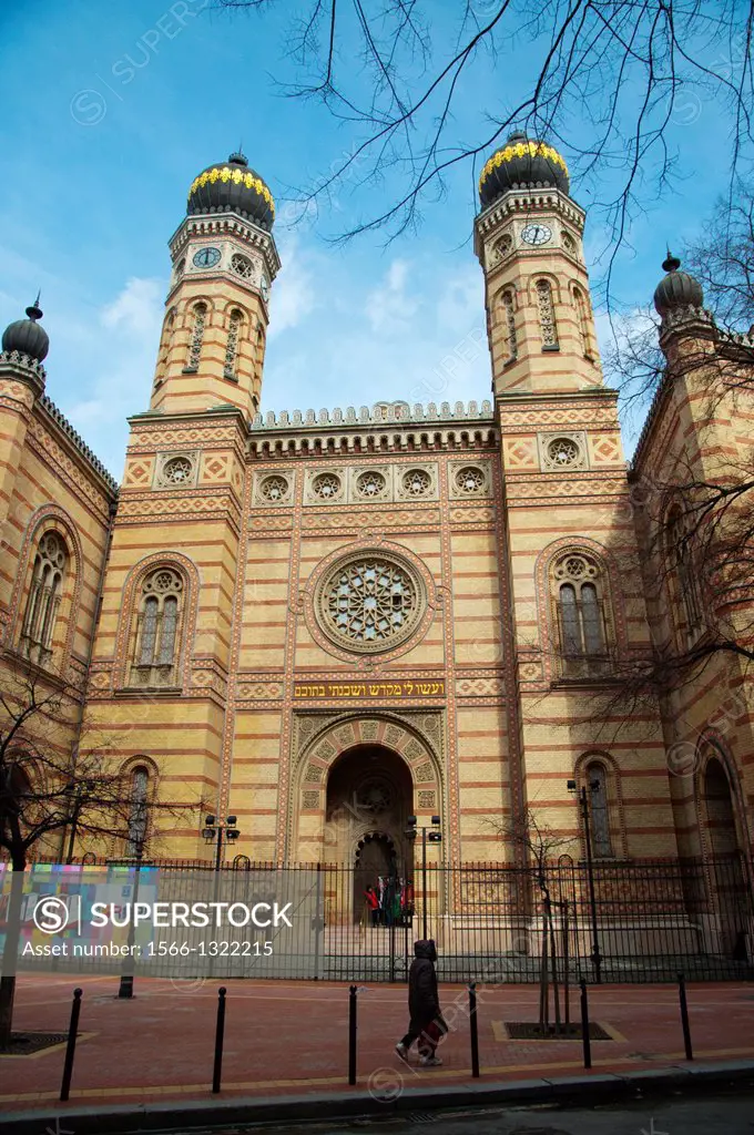 Dohany Utcai Zsinagoga the Great Synagogue (1859) Budapest Hungary Europe.
