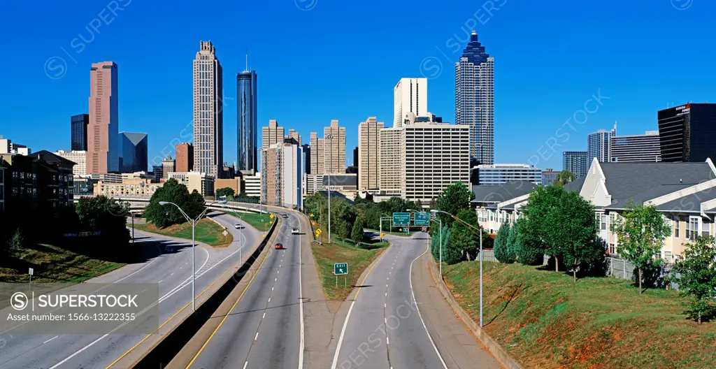 Skyline view of Atlanta, Georgia.