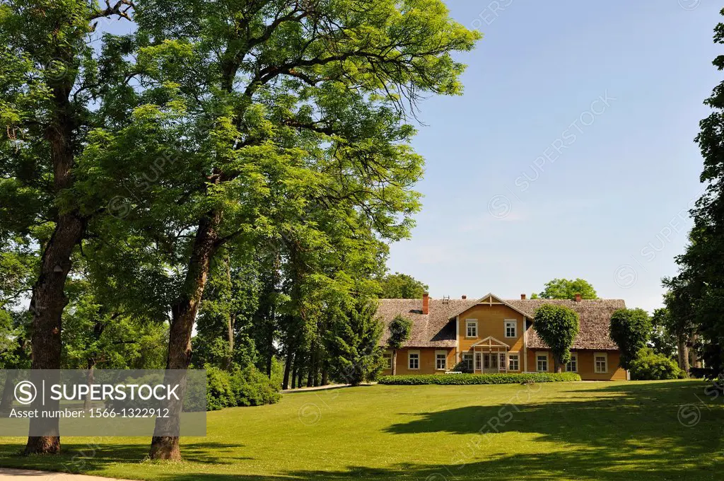 new living house of estate manager, Turaida Museum Reserve, Sigulda, Gauja National Park, Vidzeme Region, Latvia, Baltic region, Northern Europe.