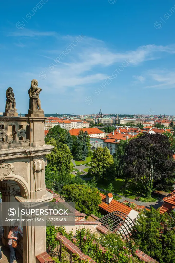 View from Zahrady Gardens, Prague, Czech Republic