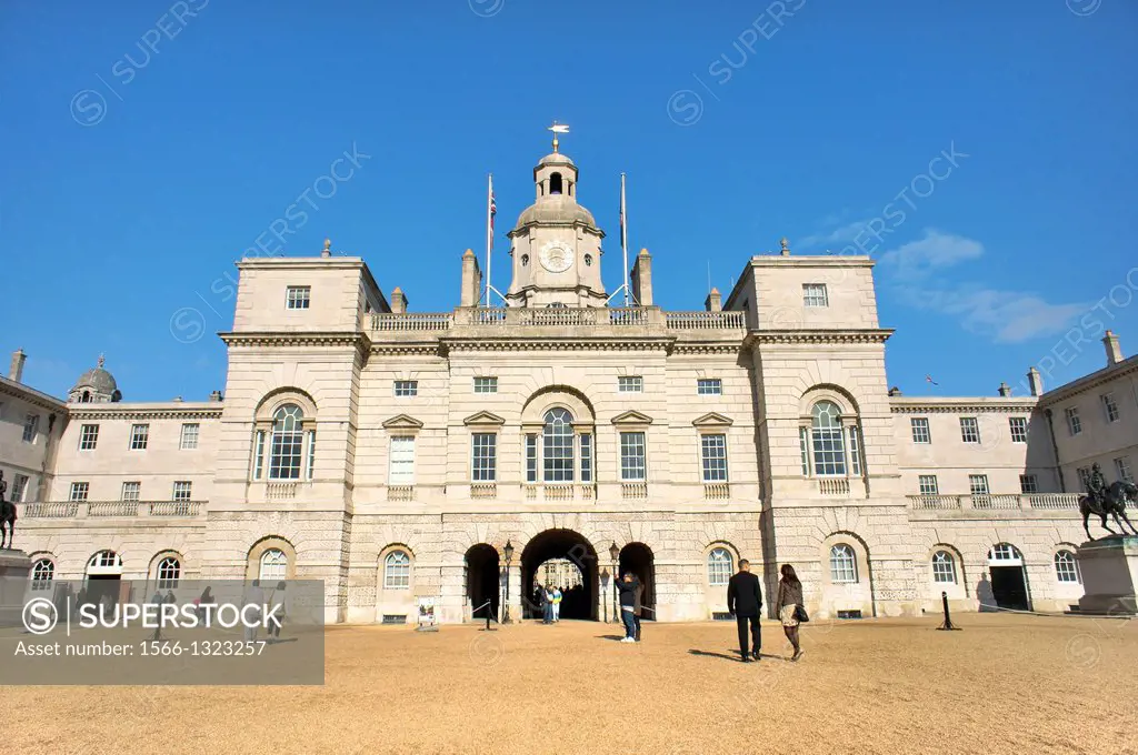 Horse Guards. Palladian style building, Whitehall, London. Seen from Horse Guards Parade.