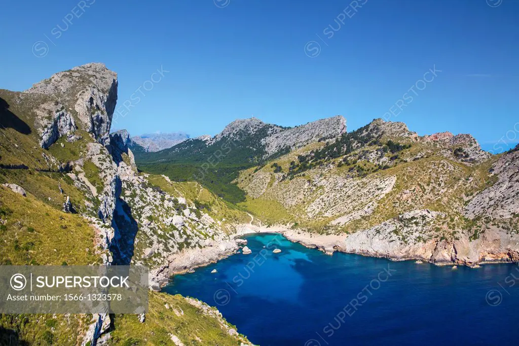 Spain , Mallorca Island, Formentor Cape , Cala Figuera.