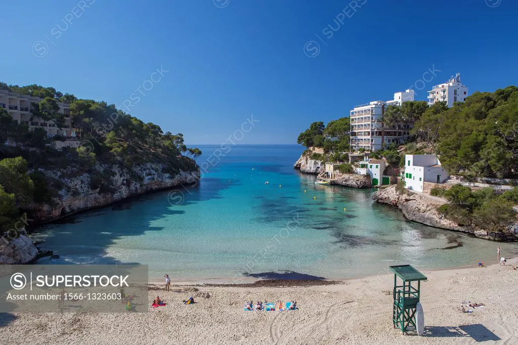 Spain , Mallorca Island, East Mallorca ,Cala d´Or city , Ferrara Beach.