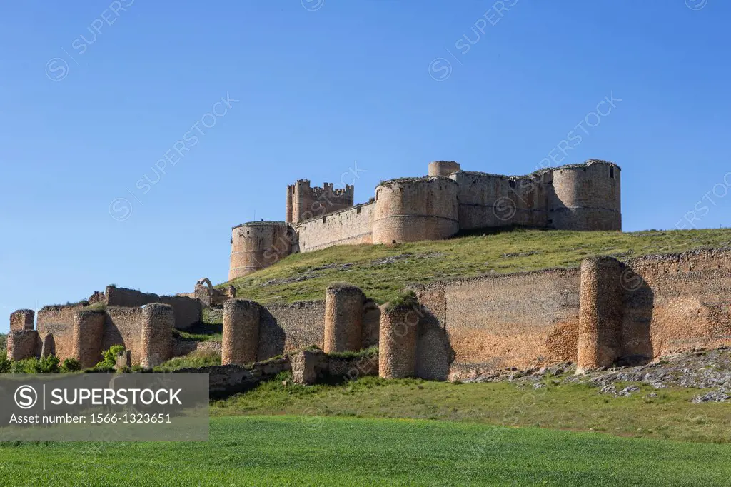 Spain, Castilla Leon Community, Soria Province, Berlanga de Duero City , The Castle.