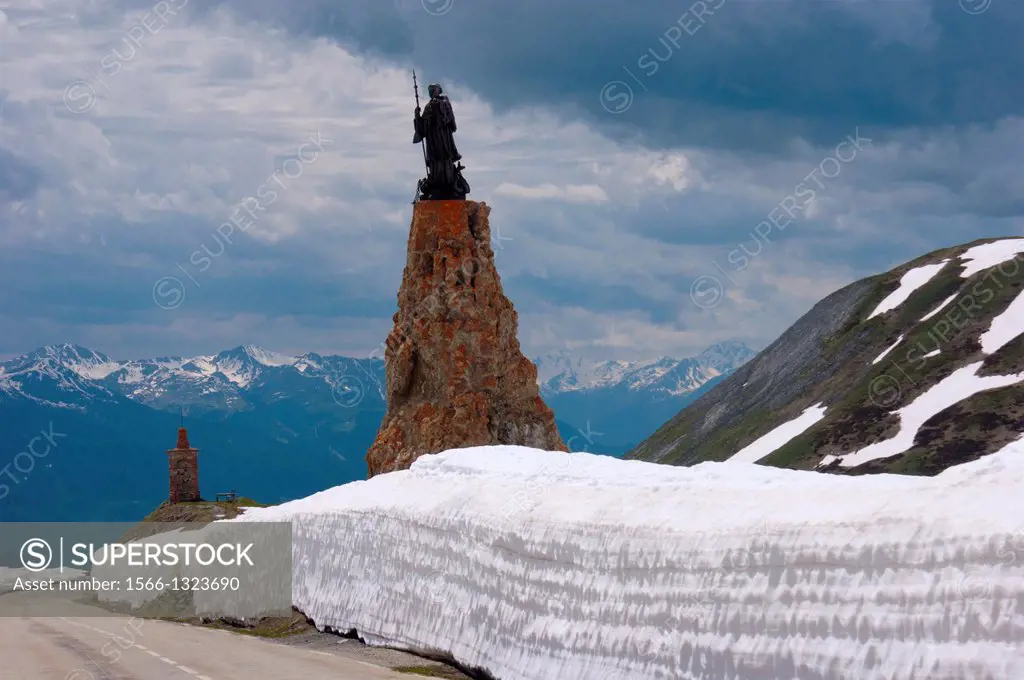 col of petit saint bernard,savoie, france.