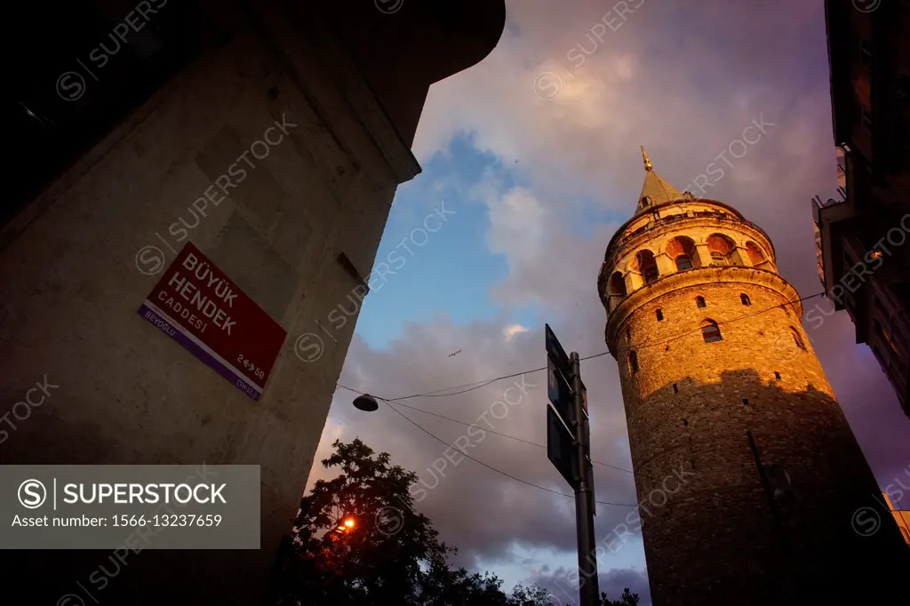 Galata Tower (Galata Kulesi). Istanbul. Turkey