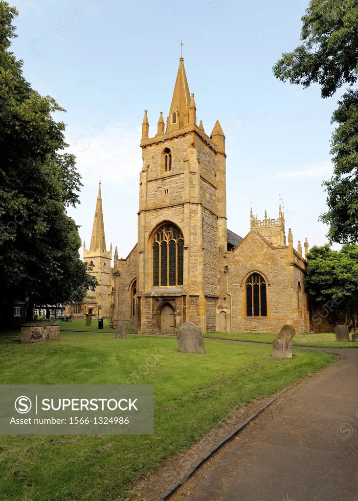 St Lawrence´s Anglican Church in the town of Evesham, Worcestershire, England, UK.