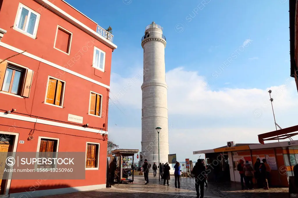 Murano island Venice Italy. The lighthouse.