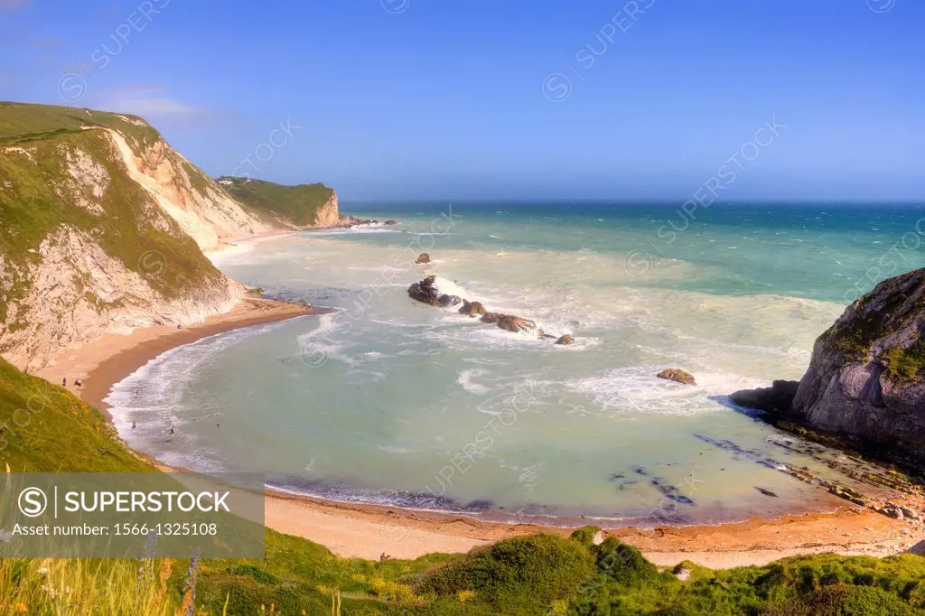 cove next to Durdle Door, Dorset, United Kingdom.