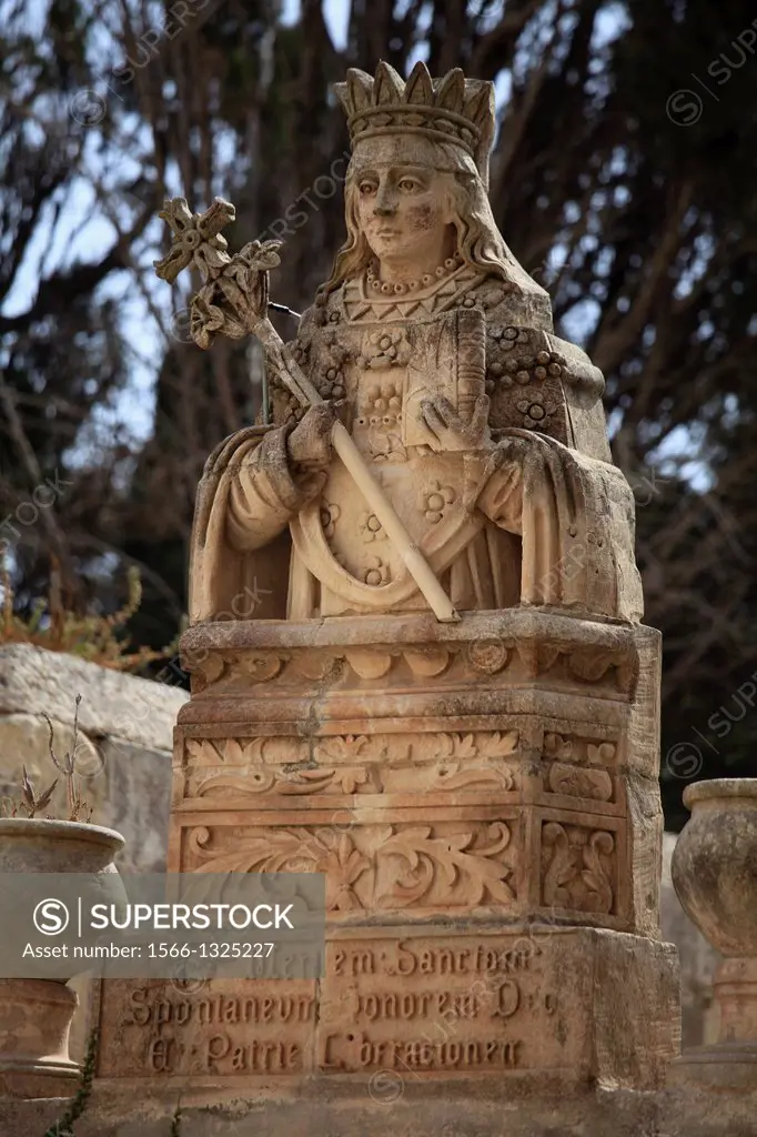 Malta, Rabat, St Agatha statue,.
