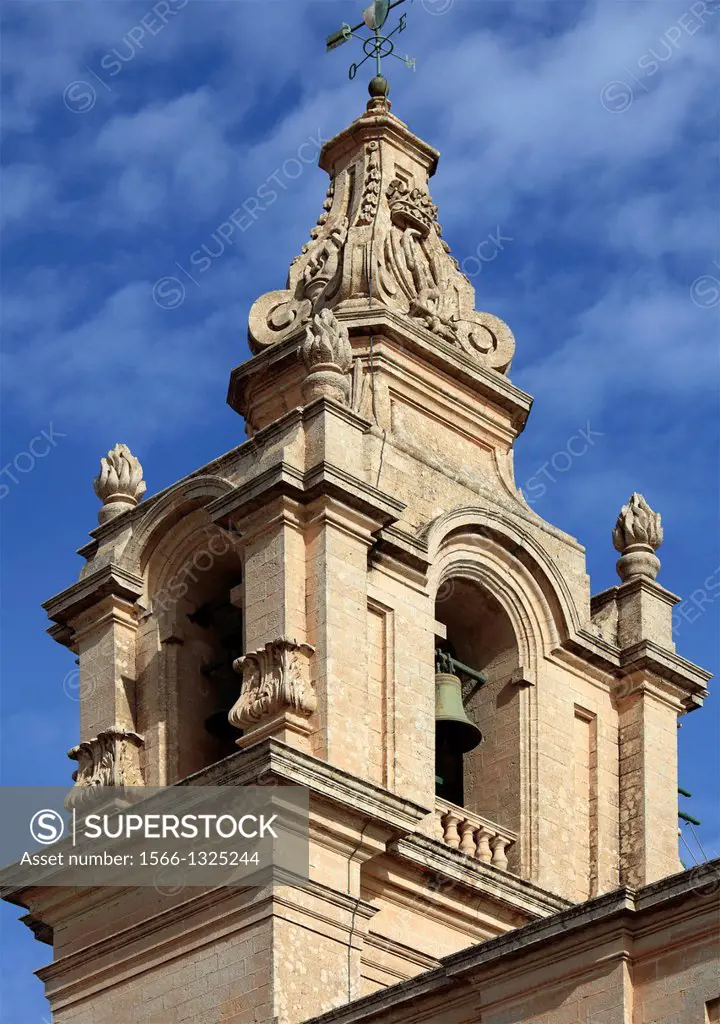 Malta, Mdina, St Paul's Cathedral,.
