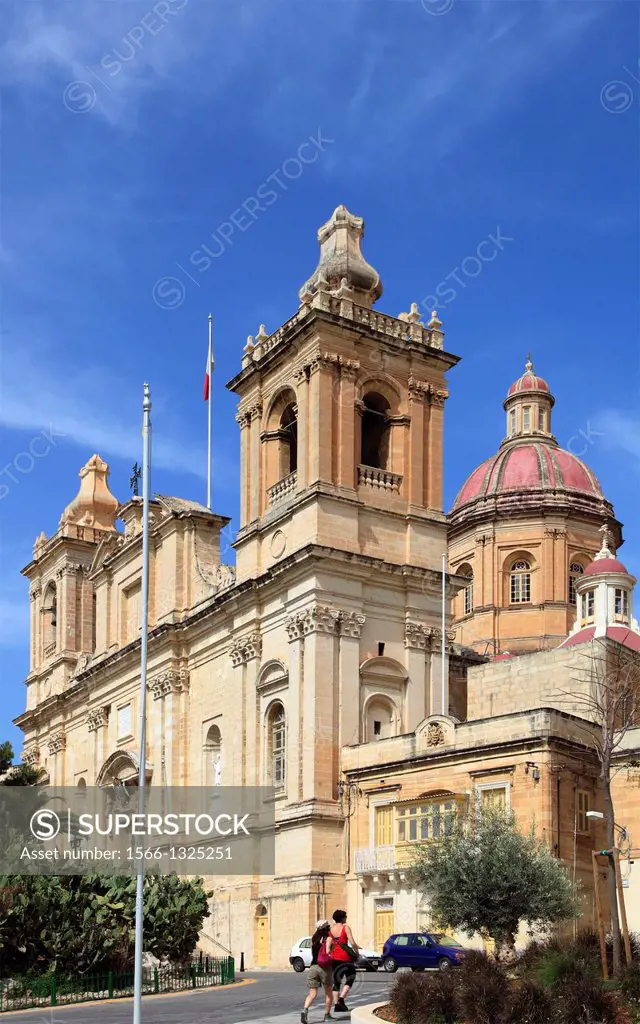 Malta, Vittoriosa, Birgu, Church of St Lawrence,.
