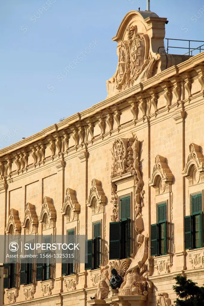 Malta, Valletta, Auberge de Castille, Prime Minister's Office,.