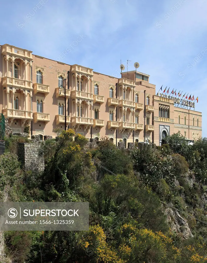 Italy, Sicily, Taormina, Excelsior Palace Hotel,.