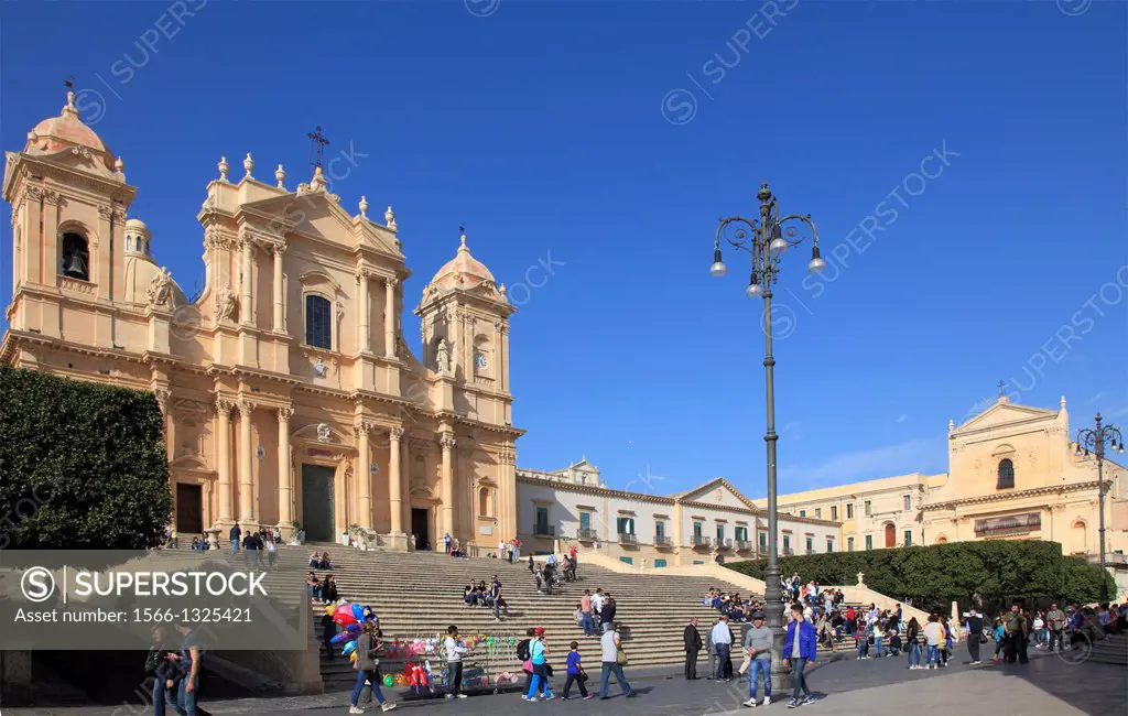 Italy, Sicily, Noto, San Nicolo Cathedral,.