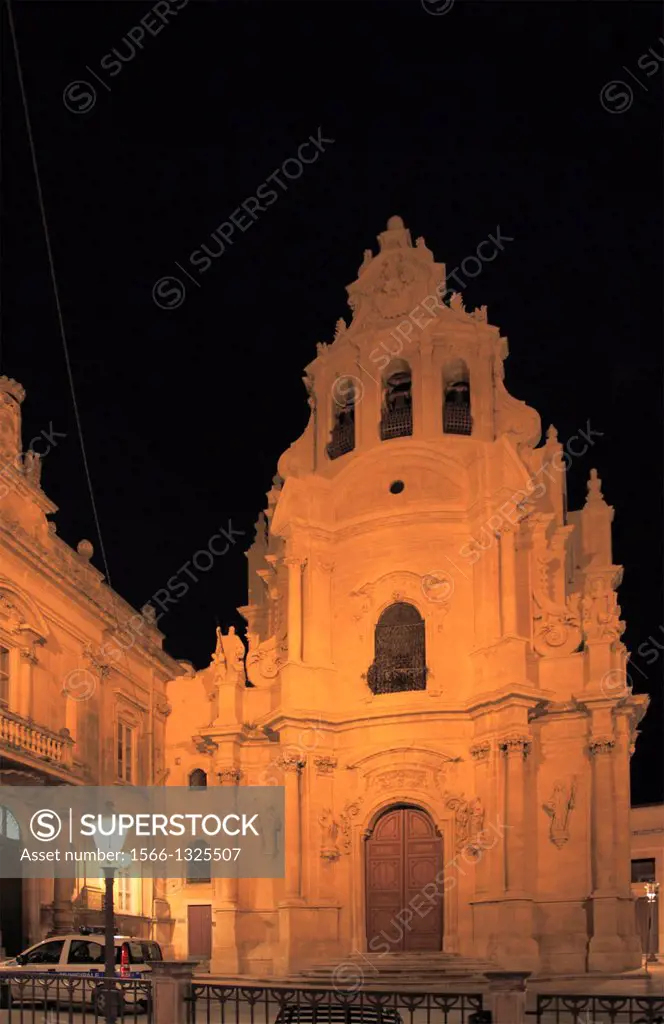 Italy, Sicily, Ragusa Ibla, San Giuseppe church,.