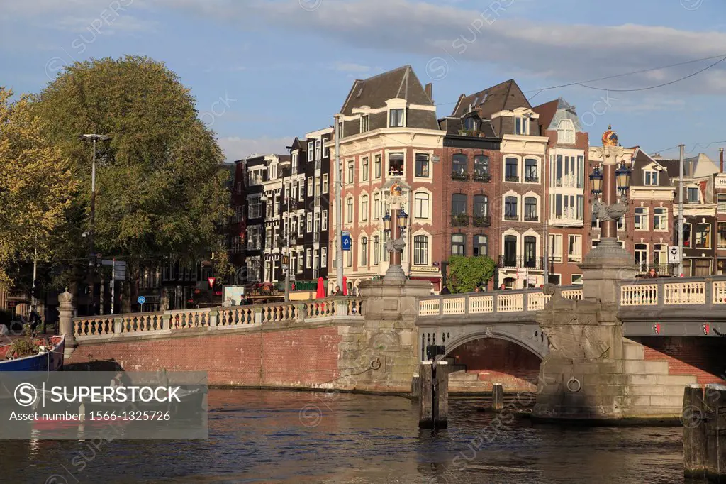 Netherlands, Amsterdam, Amstel, riverside scene,.
