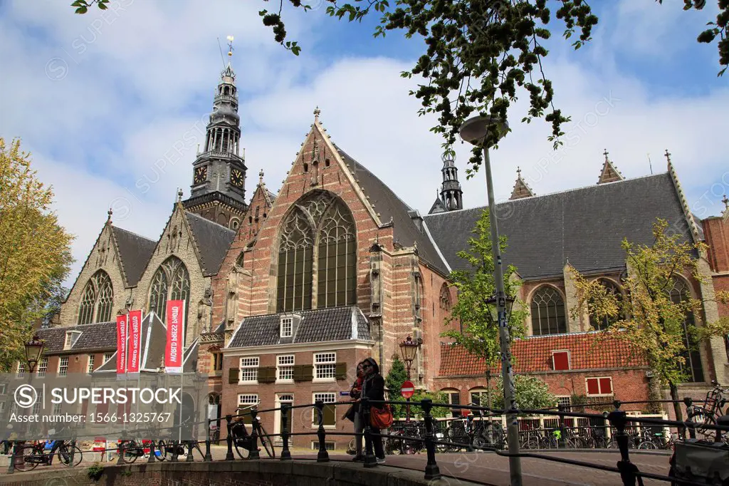 Netherlands, Amsterdam, Oude Kerk, Old Church,.