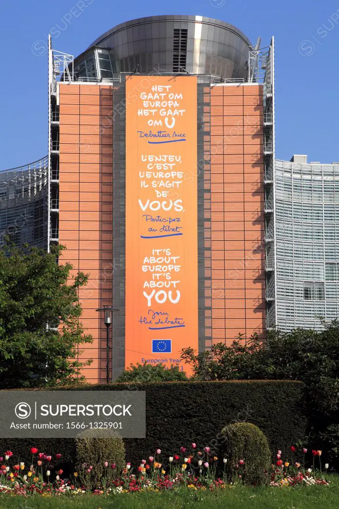 Belgium; Brussels; European Commission, Berlaymont Building,.