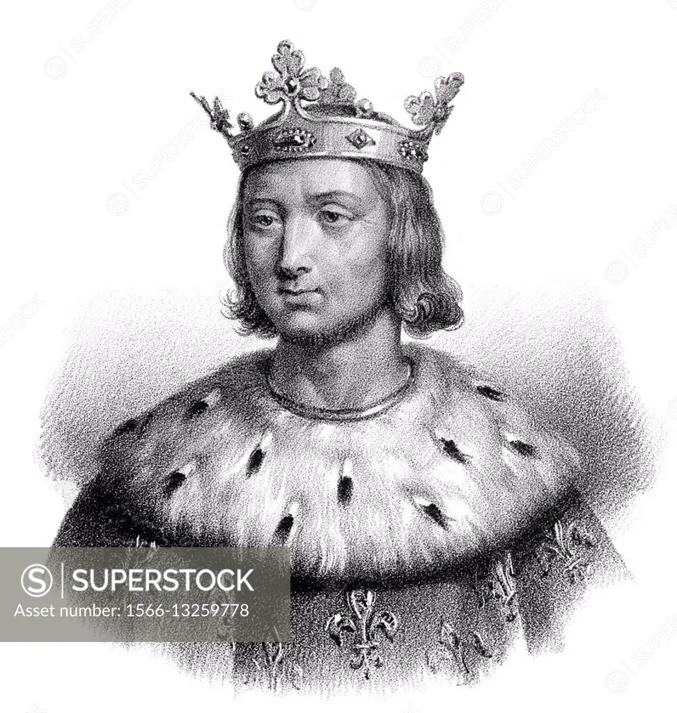 Philip VI of Valois, Philipp VI. , Philippe VI de Valois, 1293-1350, called the Fortunate or le Fortuné, first King of France from the House of Valois...