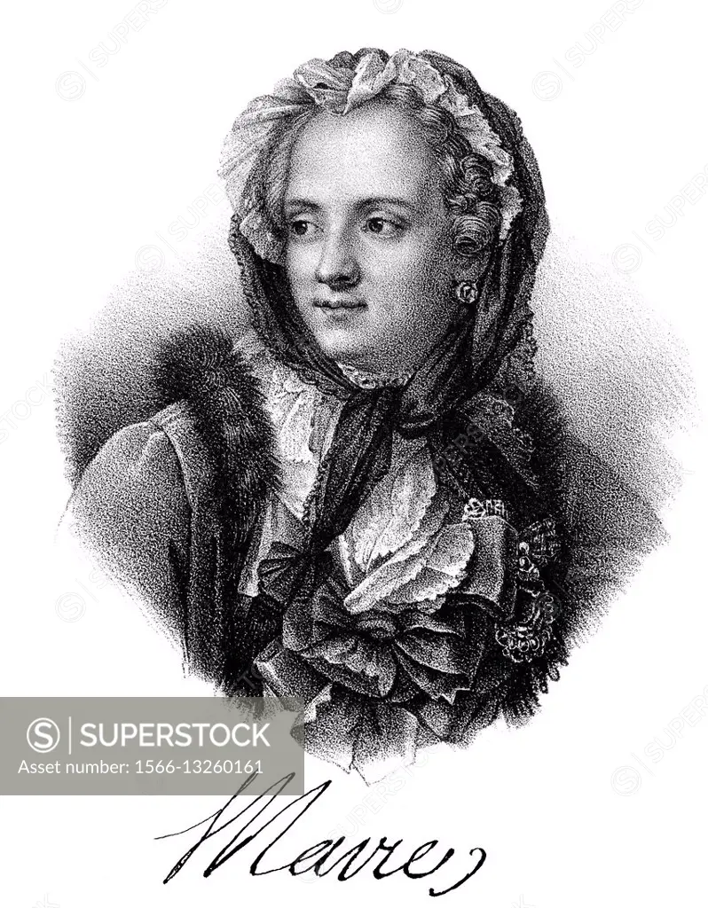 Marie LeszczyŠska, Queen Marie of France, 1703-1768, a queen consort of France.